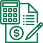 accounting green icon